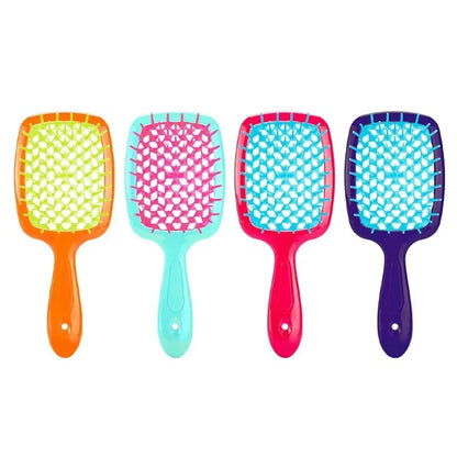 Tangled Hair Comb Detangling Hair Brush Massage Combs Hollow Out Wet Curly Hair Brushes Barber Comb Salon Hair Styling Tools