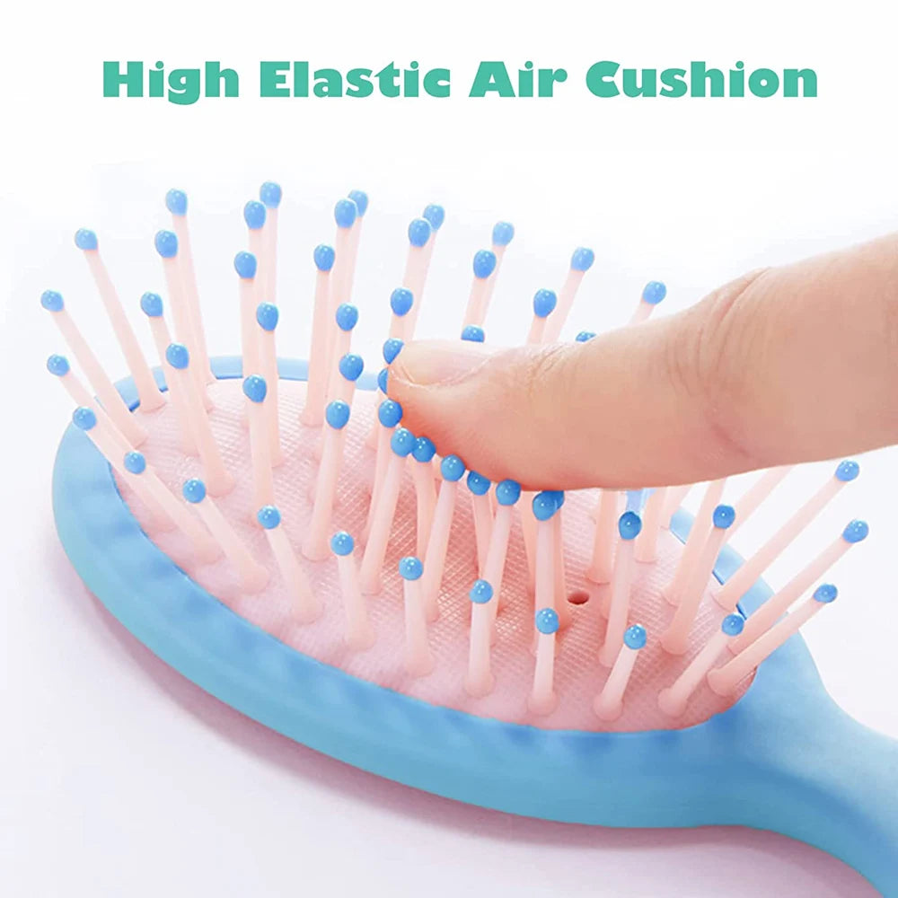 1pcs Mini Detangler Hair Brushes Massager Anti Static Air Bag Hair Comb Wet and Dry Portable Hairbrush Salon Styling Accessories