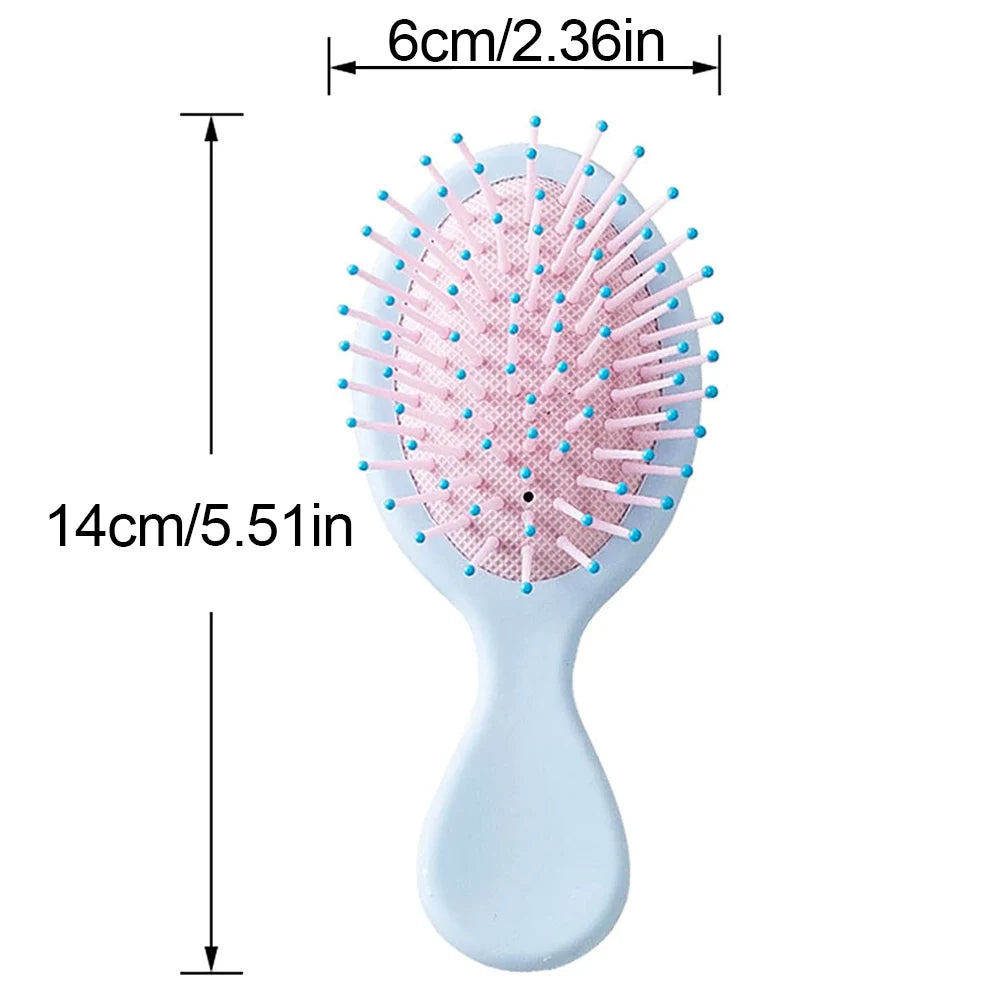 1pcs Mini Detangler Hair Brushes Massager Anti Static Air Bag Hair Comb Wet and Dry Portable Hairbrush Salon Styling Accessories