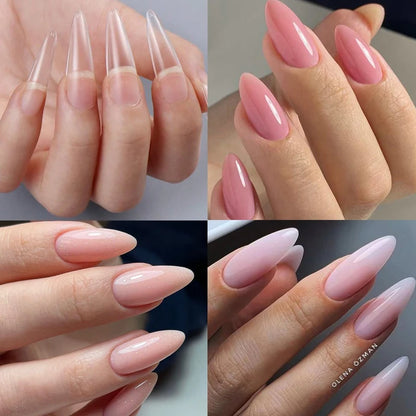 BORN PRETTY 30ml Glitter Acrylic Gel Finger Extension Nail Polish Silver Pink Extension Gel Polish Soak Off Nail Slip Solution